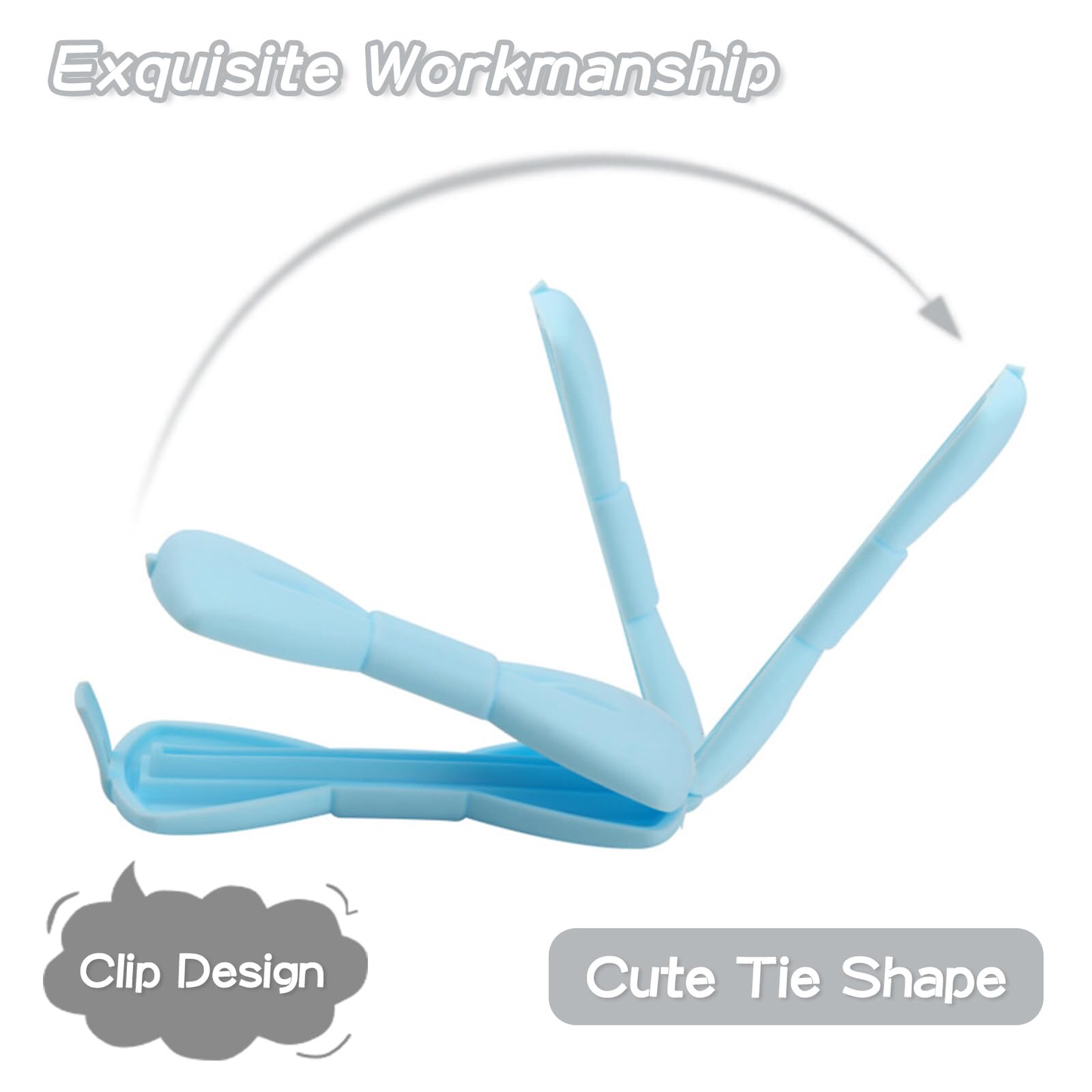 2-Pcs Bowtie Clips