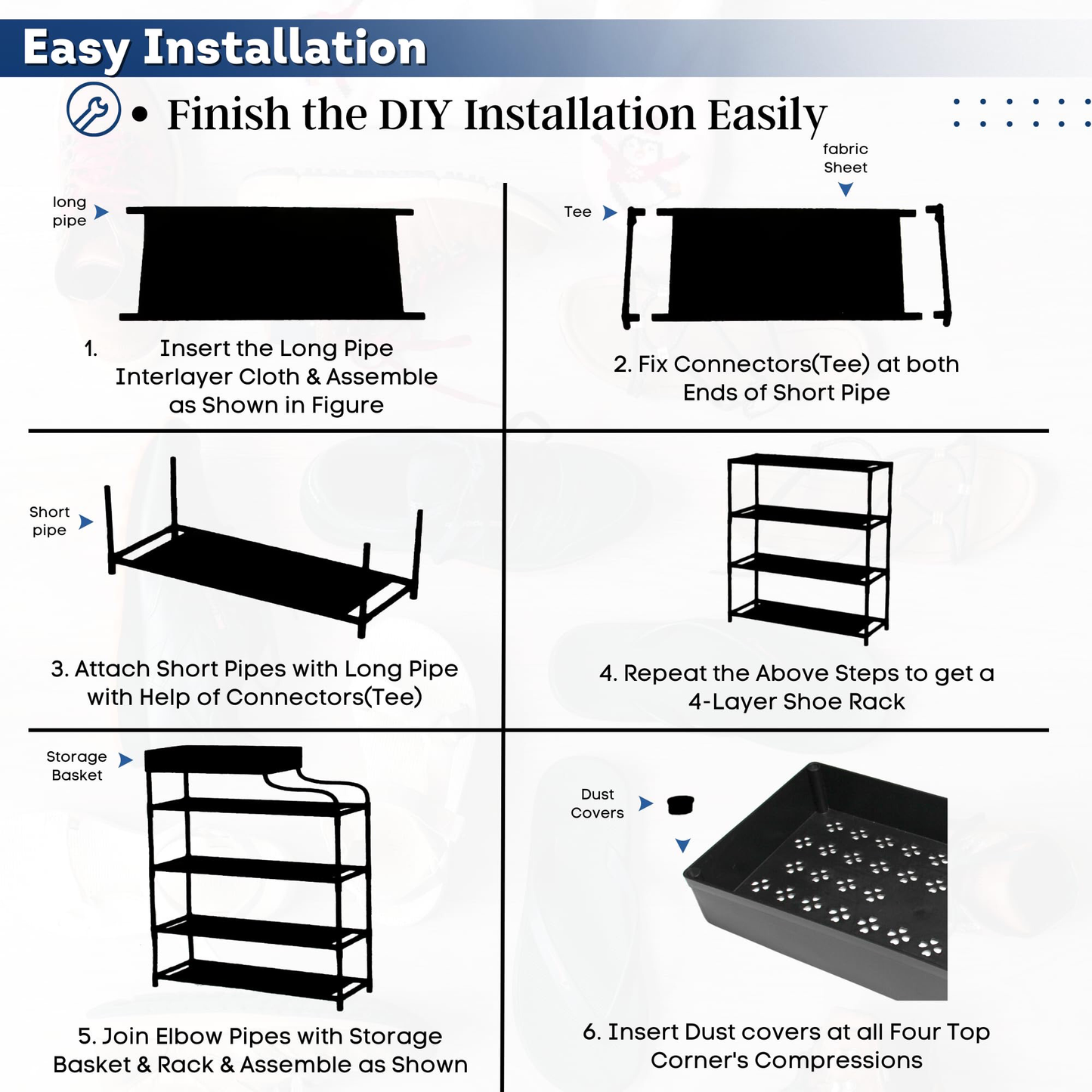L-Shaped Rack (Black)