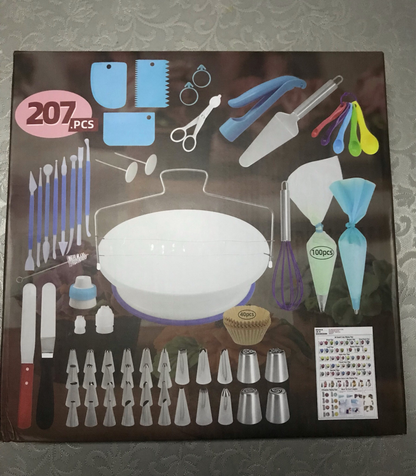 207-Pc Cake Decorating Set