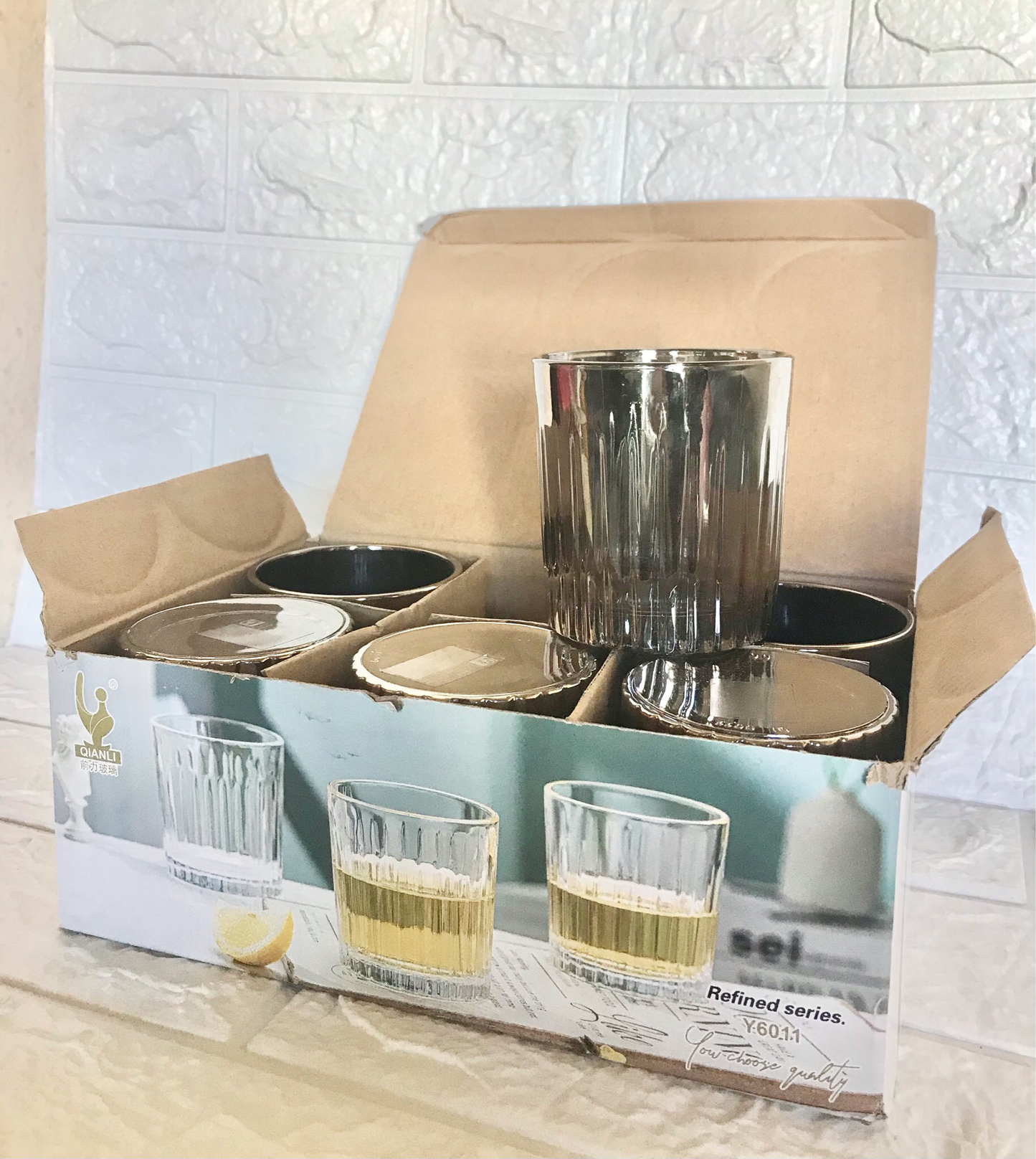 6Pc Regal Glass Cups