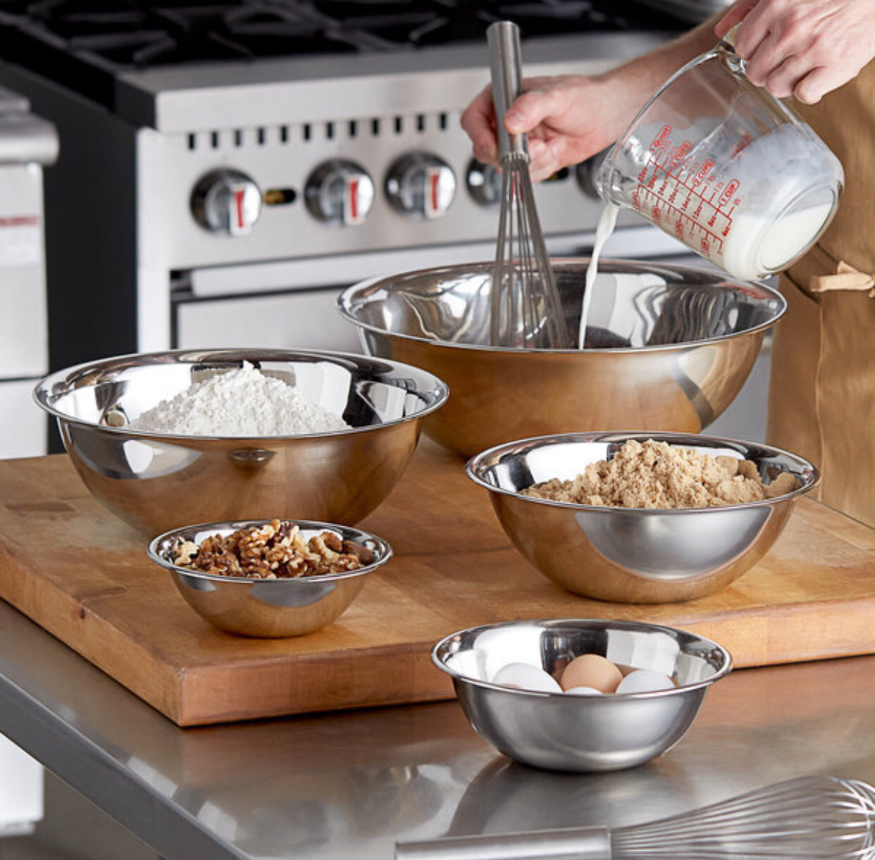5-Pcs Stainless Bowls