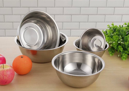 5-Pcs Stainless Bowls