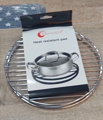 Metal Round Trivet (Black)