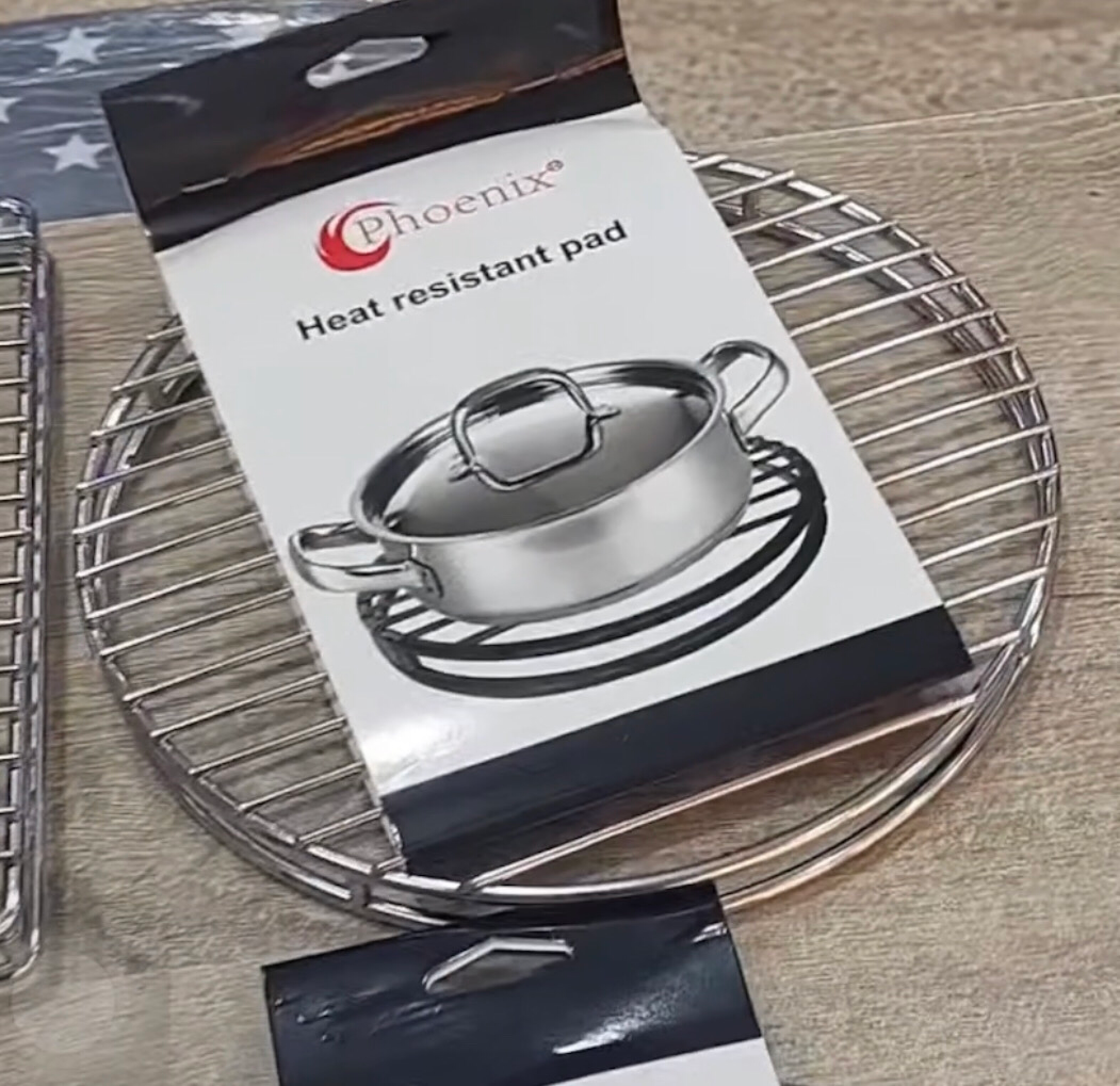 Metal Round Trivet (Black)