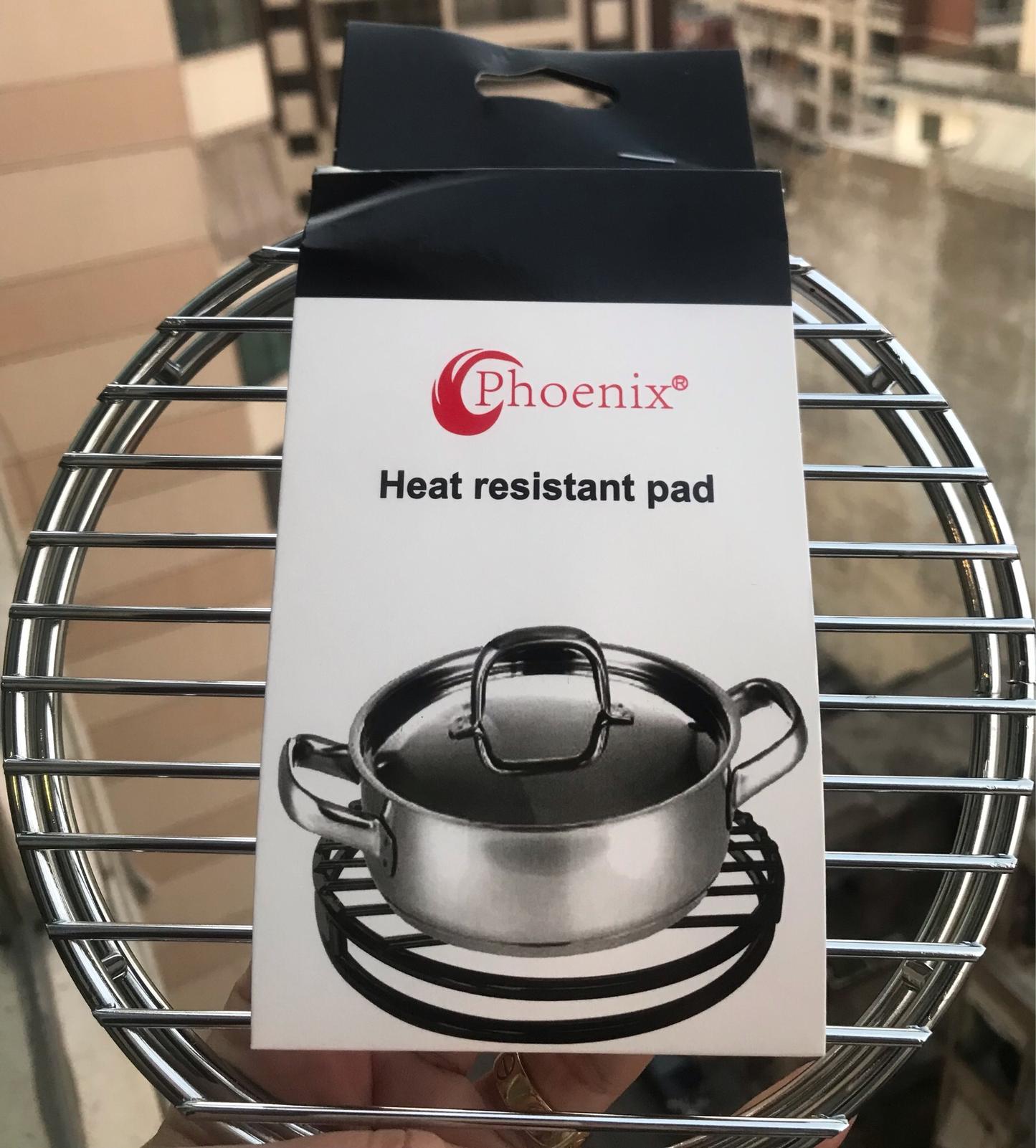 Metal Round Trivet (Black)