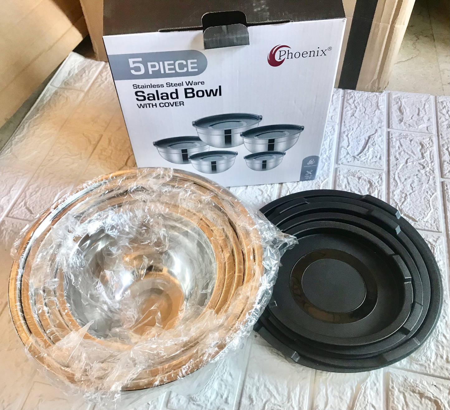 5-Pcs Salad Bowls