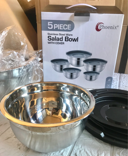 5-Pcs Salad Bowls