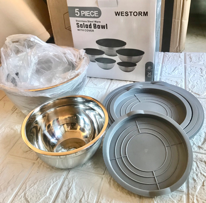 5-Pcs Salad Bowls