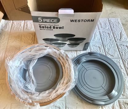 5-Pcs Salad Bowls
