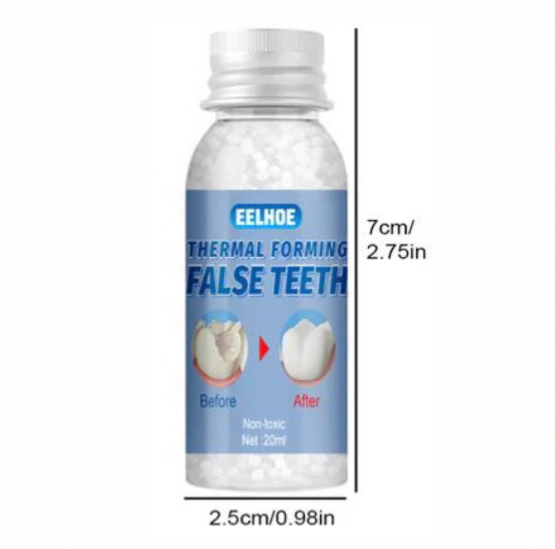 Moldable False Teeth