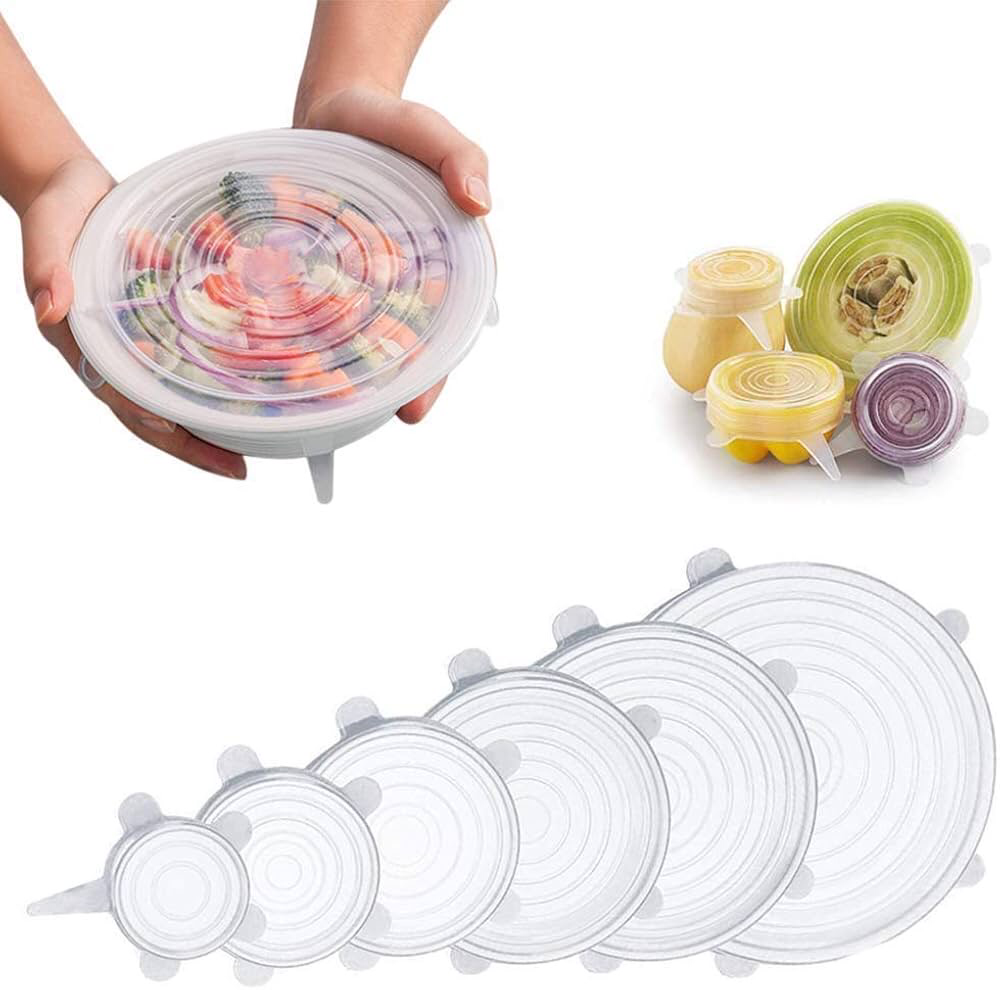 6-Pcs Silicone Lids
