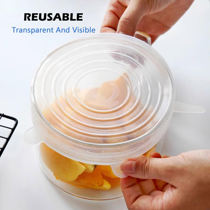 6-Pcs Silicone Lids
