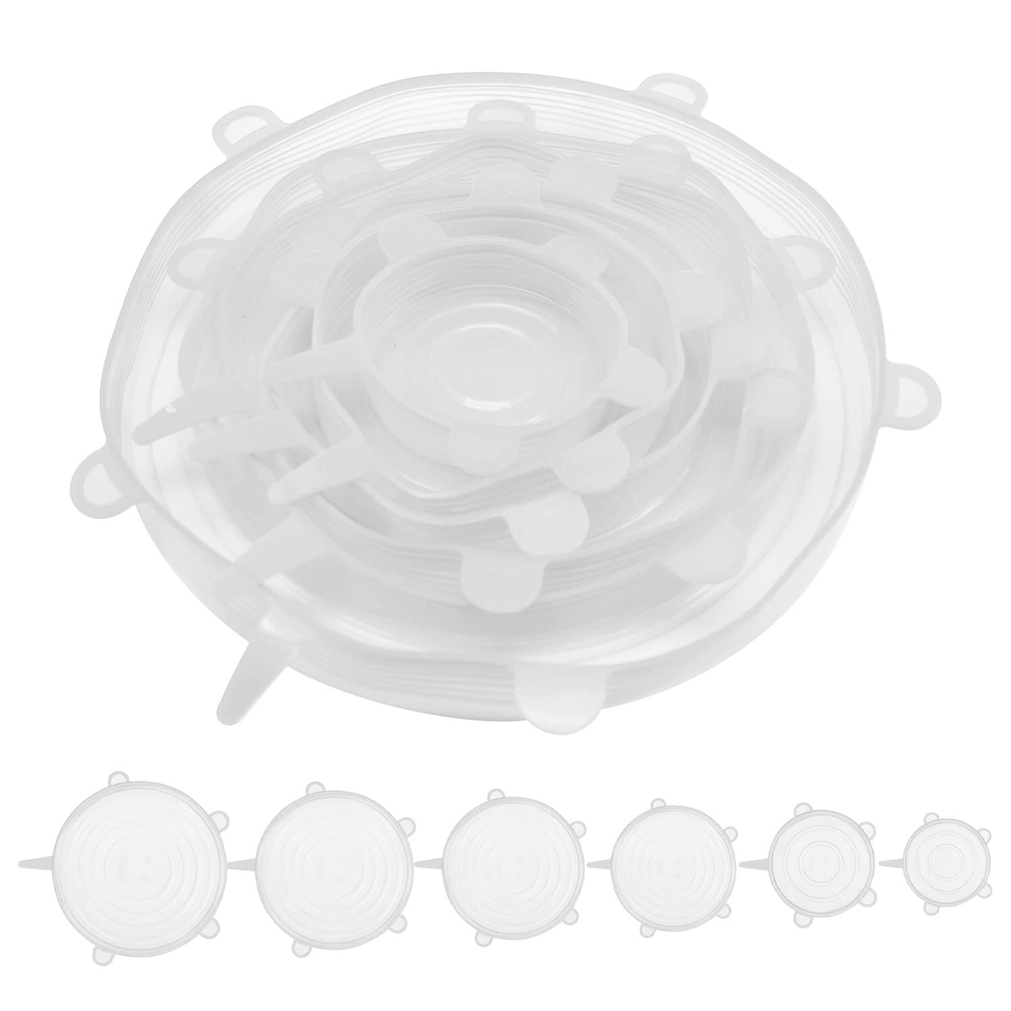 6-Pcs Silicone Lids