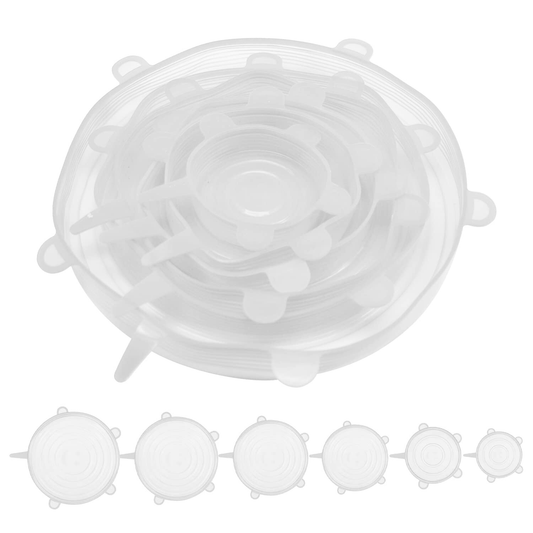6-Pcs Silicone Lids