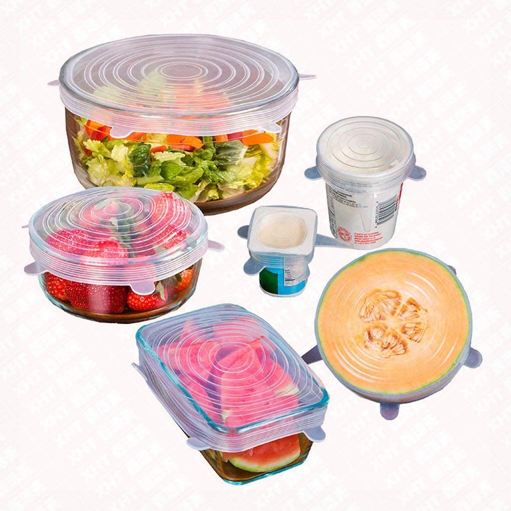 6-Pcs Silicone Lids