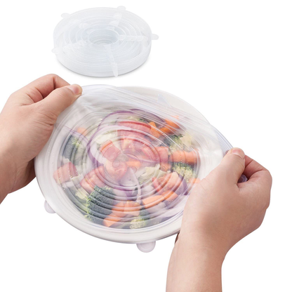 6-Pcs Silicone Lids