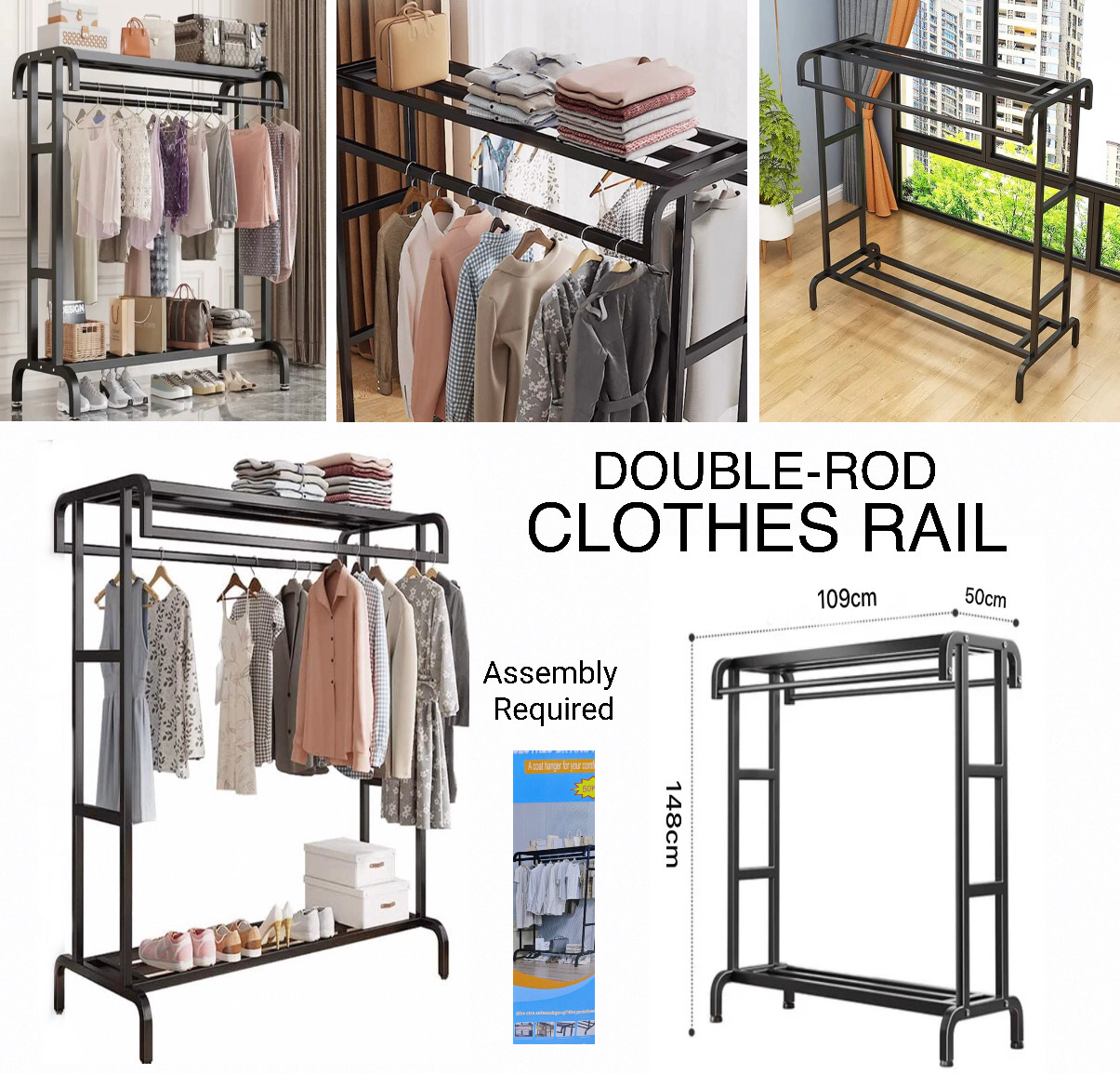 Double-Rod Rail