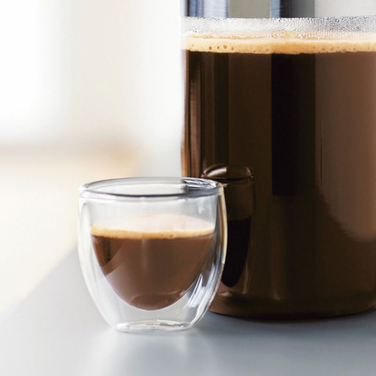 Double Wall Glass Cup 80ml X6