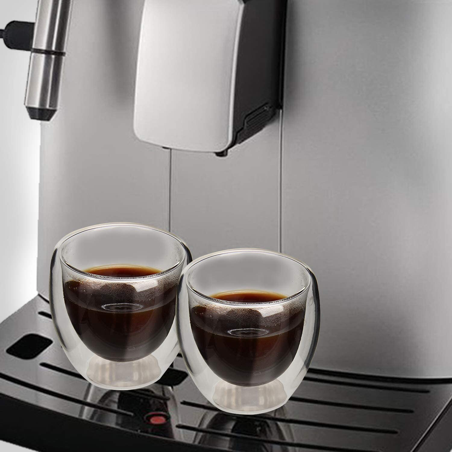 Double Wall Glass Cup 80ml X6