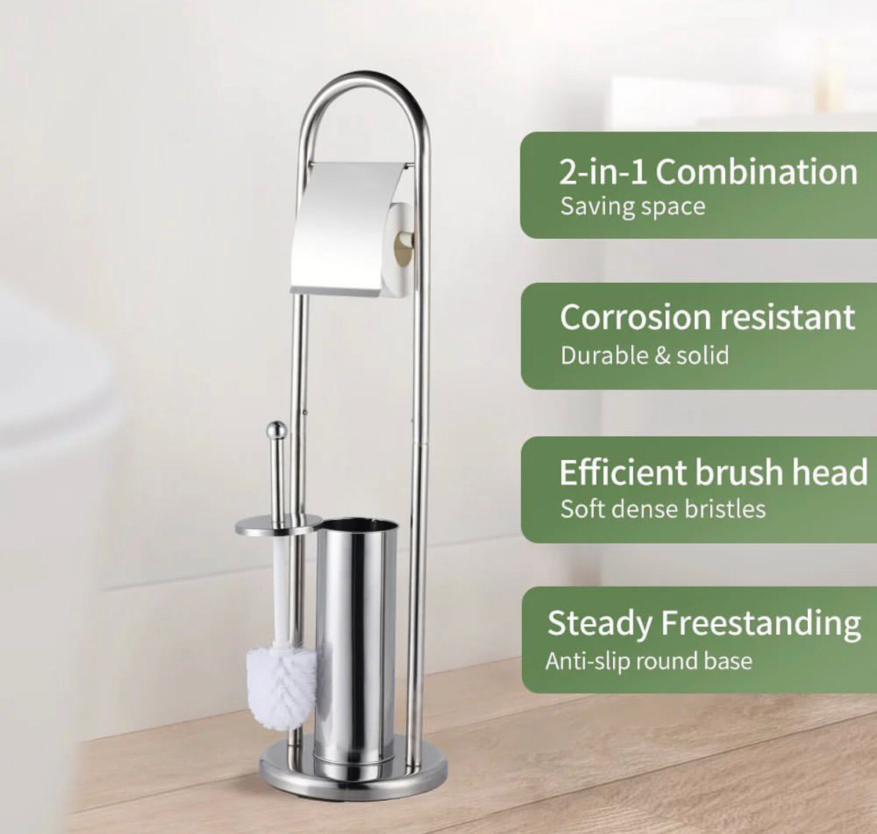 Toilet Brush & Paper Holder