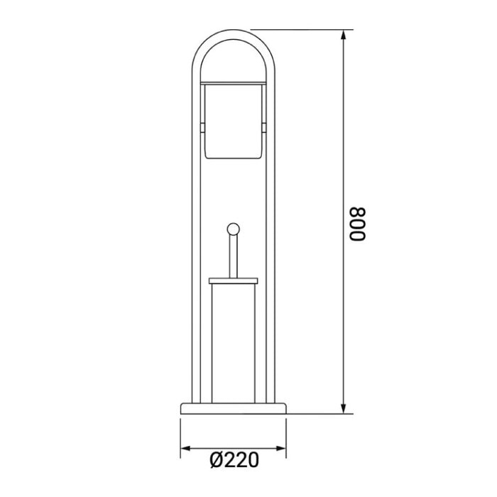 Toilet Brush & Paper Holder