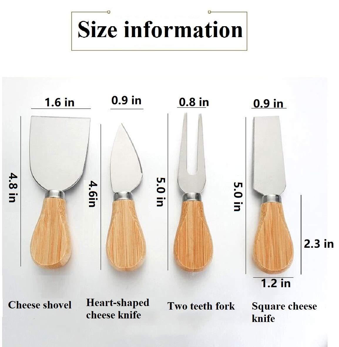 4-Pc Cheese Knives