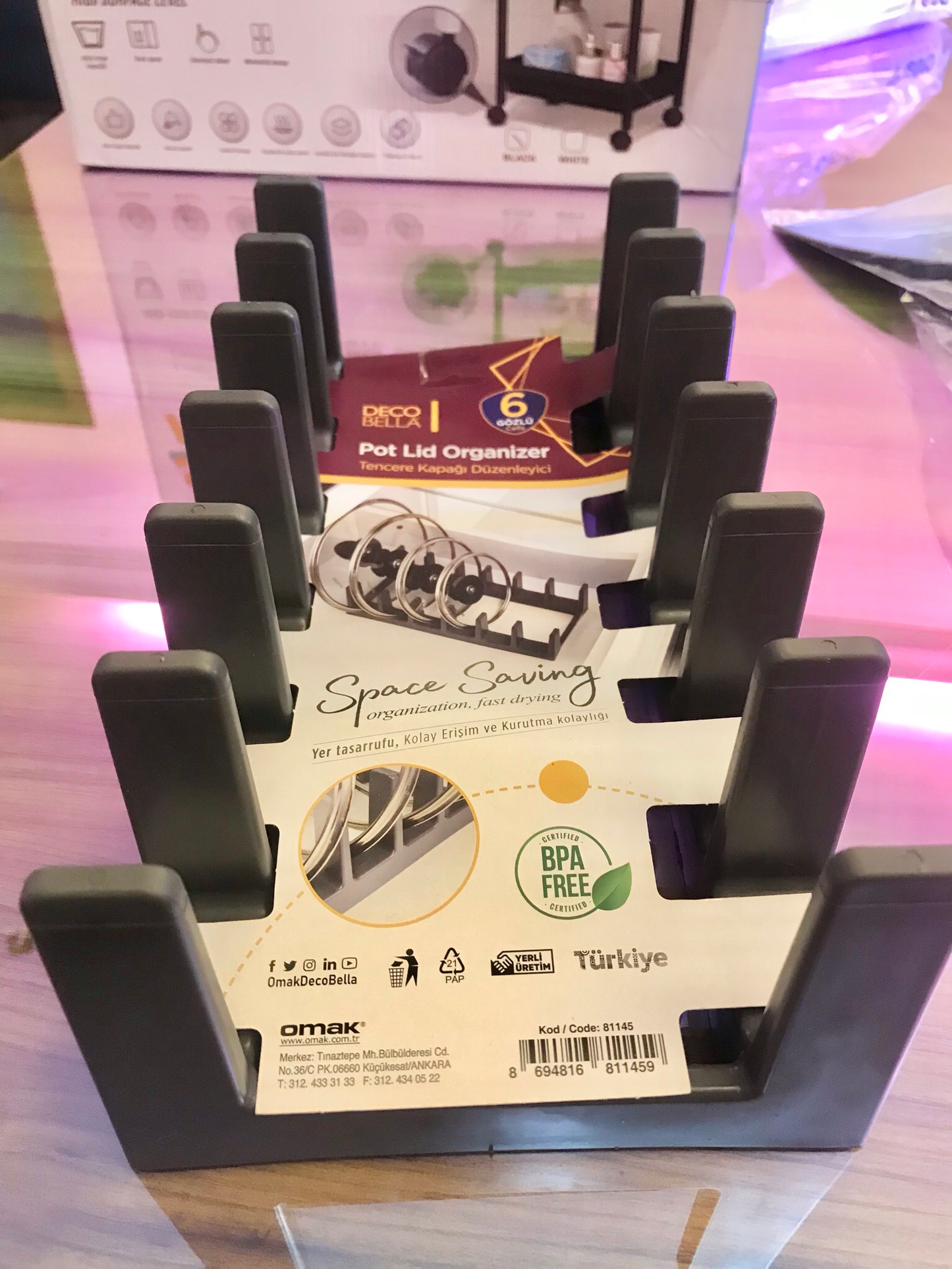 Pot Lid Organizer