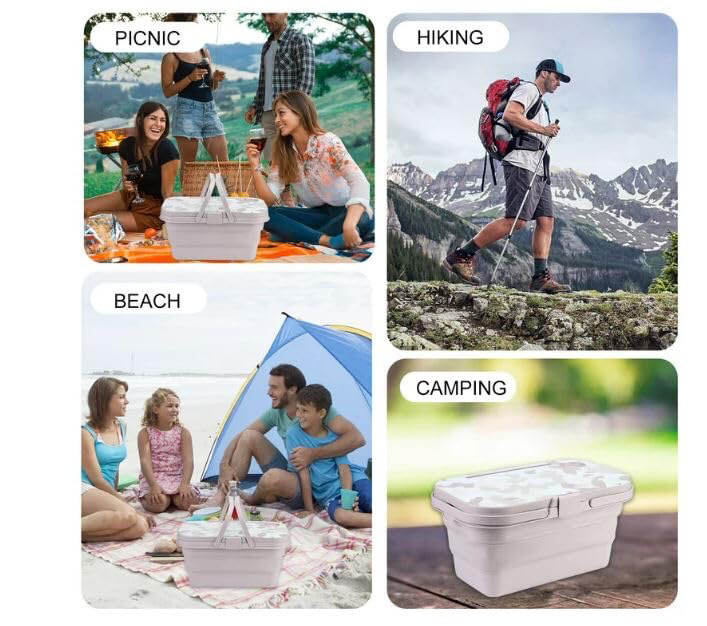 Folding Picnic Basket