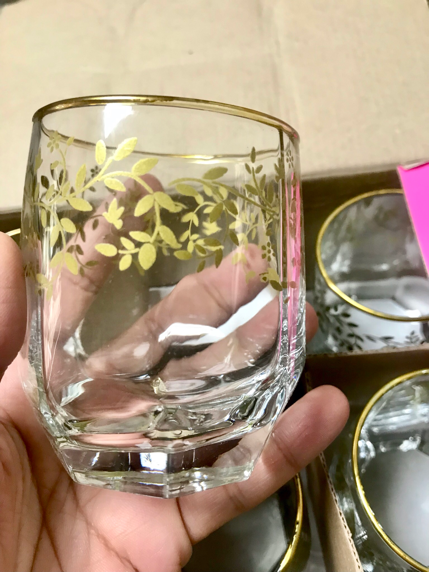 18-Pcs Glass Cups