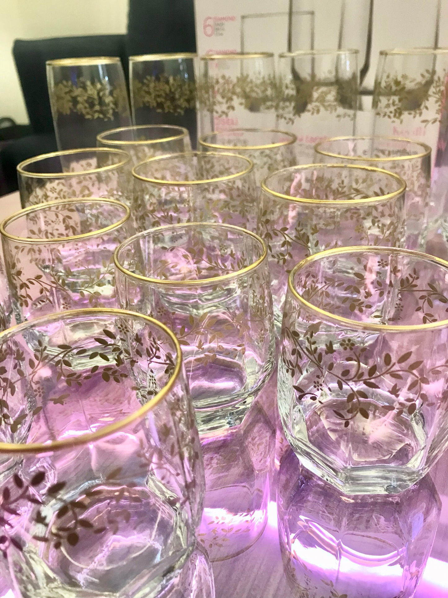 18-Pcs Glass Cups