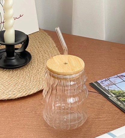 Wavy Glassware Cup (NG509)