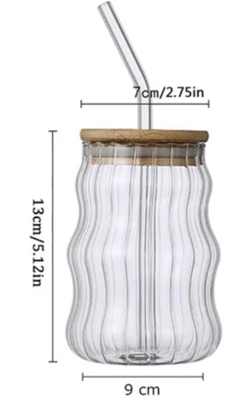 Wavy Glassware Cup (NG509)