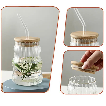 Wavy Glassware Cup (NG509)