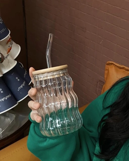 Wavy Glassware Cup (NG509)