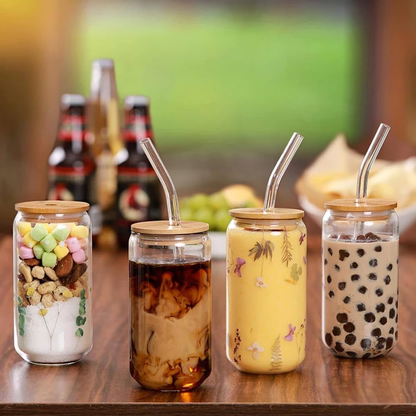 Round Glass Cup 550ml
