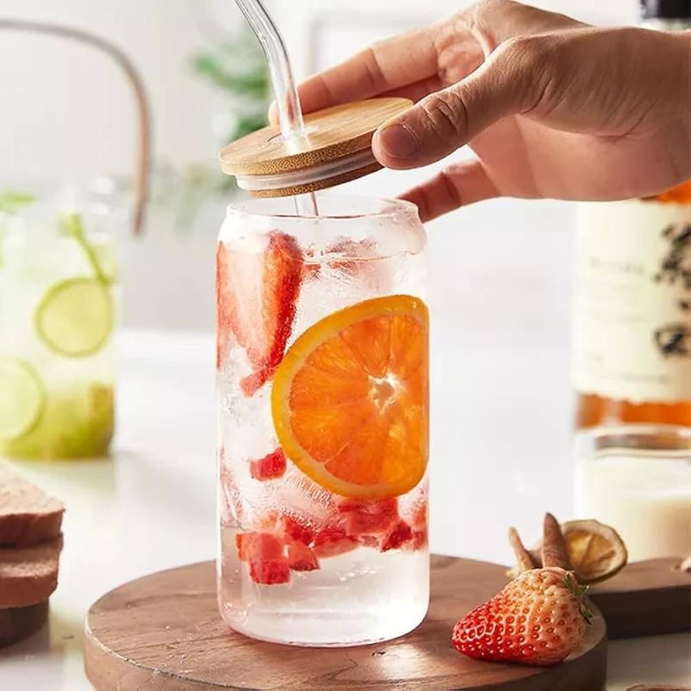 Round Glass Cup 550ml