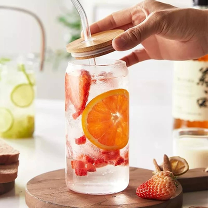 Round Glass Cup 550ml