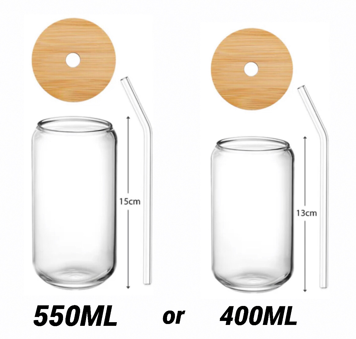 Round Glass Cup 550ml
