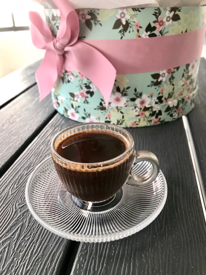 Glass Coffee Cups With Saucers