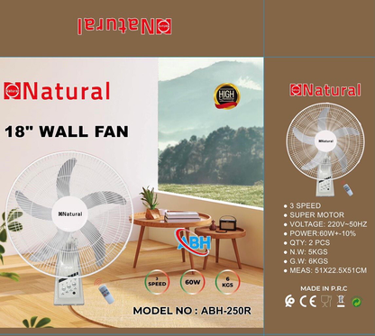 18” Wall Fan (ABH-250R)