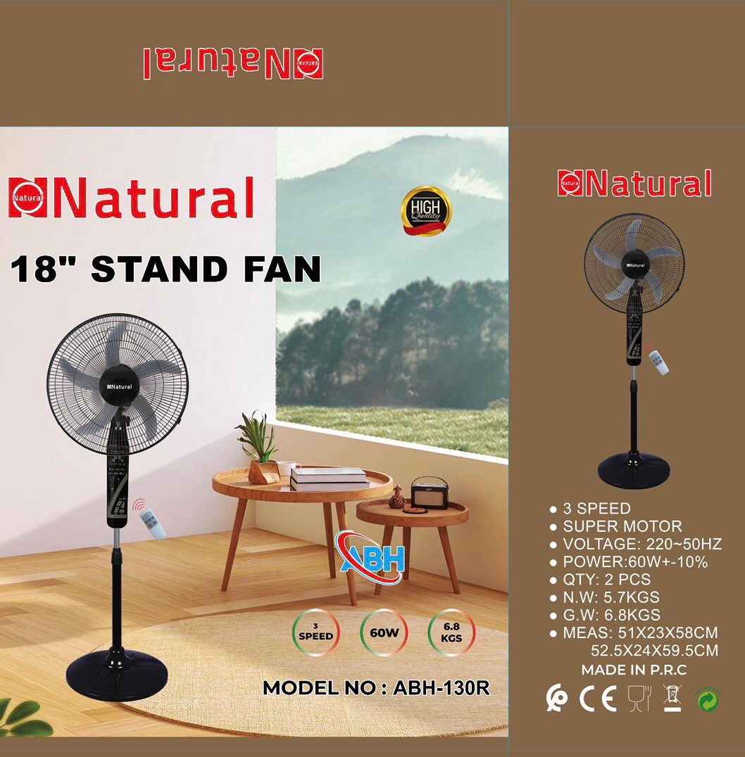 18” Stand Fan (ABH-130R)