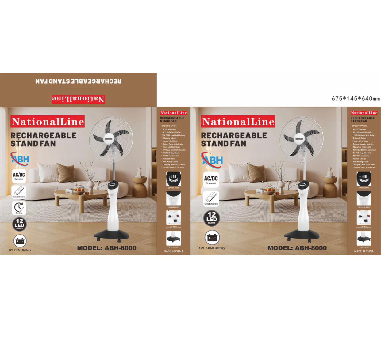 Rechargeable Fan (ABH-8000)