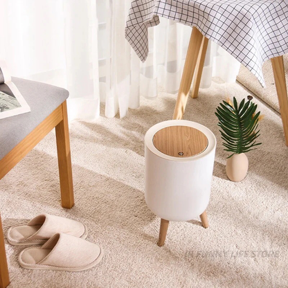 Push Up Lid Trashbin (Round)