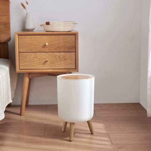Push Up Lid Trashbin (Round)