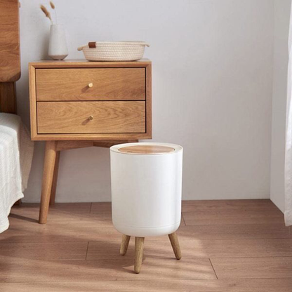 Push Up Lid Trashbin (Round)