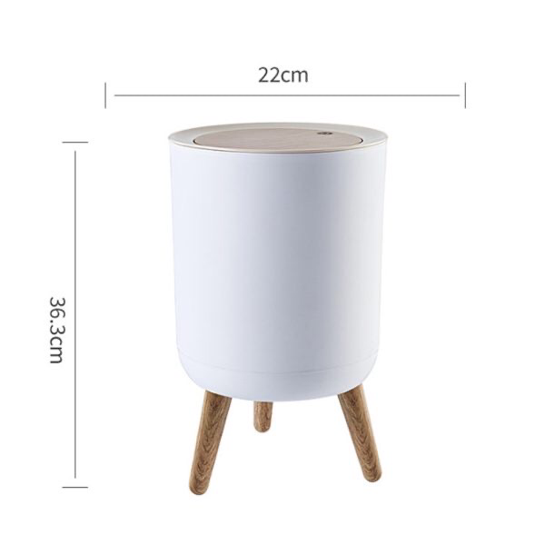 Push Up Lid Trashbin (Round)