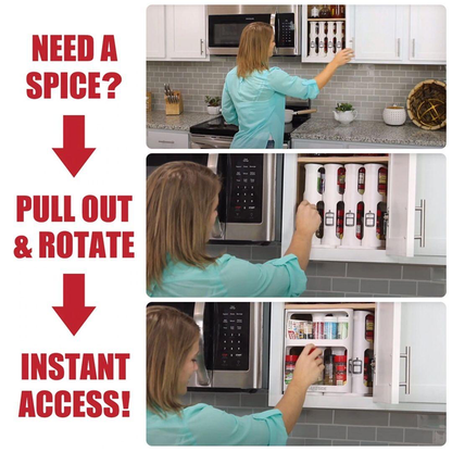 Pull-Type Spice Rack