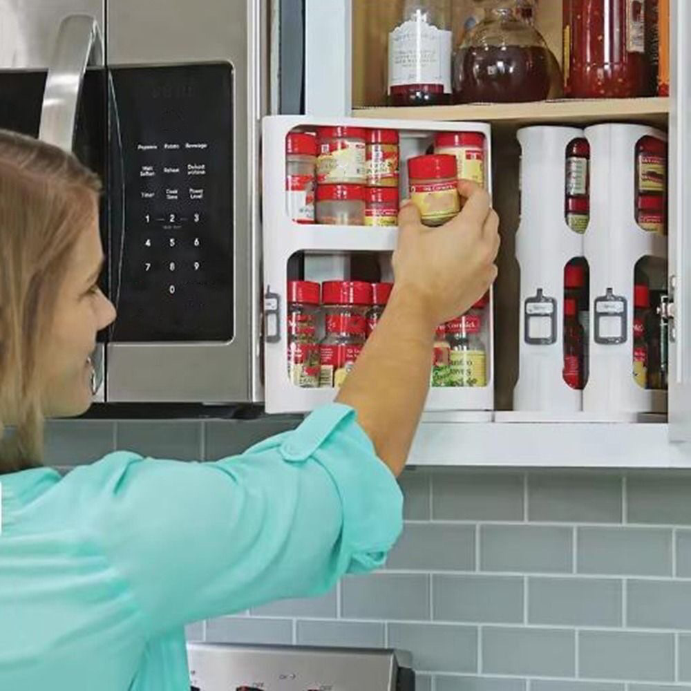 Pull-Type Spice Rack