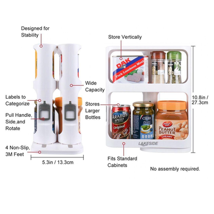 Pull-Type Spice Rack
