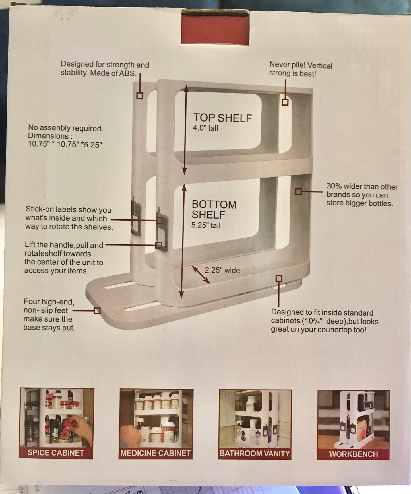 Pull-Type Spice Rack